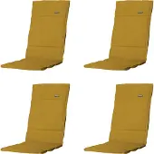 Madison tuintstoelkussen hoge rug panama - 125x50x3cm set van 4