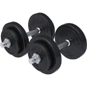 Gorilla Sports Dumbellset 20 kg Kunststof