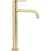 REA High washbasin tap Lugano Gold Brushed