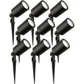 LEDVION - 9X LED Prikspots - 4000K - Zwart - 5W - IP65
