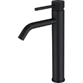 Luzzo serru messing wastafelkraan hoog diamondgrip mat