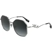 Karl Lagerfeld Zonnebril KL358S N 57/16/140 Zilver glanzend Metaal VROUW KL358S N