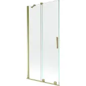 Mexen Velar badwand 2-delige schuif 90 x 150 , transparant, goud - 896-090-000-01-50