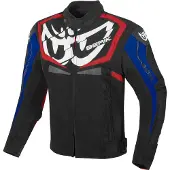 Berik Radic Evo Zwart Rood Blauw Waterdichte Textiele Motorjas Maat 52