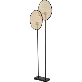 Osram Vloerlamp Decor Rattan Dandelion, crème / amber, Woon-/ Eetkamer, Hout, Mediterraan, vloerlamp