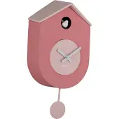 Karlsson wandklok grato cuckoo tan rose & soft pink