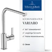 Villeroy & Boch Variaro keukenkraan, hoge druk, waterbesparend – Chroom