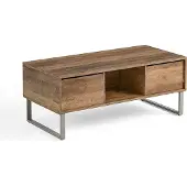 Niceey Salontafel met Lade - Koffietafel - Bijzettafel - Opbergruimte - 104 x 49.5 x 39.5 cm - Hout