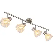 Globo Lighting Plafondlamp 4-lichts Zachery nikkel