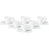 Villeroy & Boch Espressotassen mit Untertassen NewWave 80 ml Set van 6