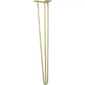 WAGNER System Hairpin Tafelpoot - Goud Mat - Staal - 71 cm - Retro Stijl