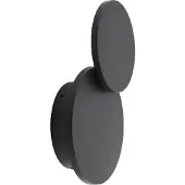 LUCANDE LED-wandlamp Elrik, zwart, Hal, metaal, Modern, LED wandlamp