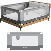 Tulano Cover 44 - Veilig Baby Bedhekje - Uitvalbeschermer Uitvalbeveiliging - 140cm - Grijs