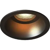 LEDVION – LED Inbouwspot Rond Ø85mm – Zwart – 3W – GU10 – 2700K – IP20