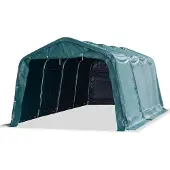 vidaXL Veetent verwijderbaar 550 g/m² 3,3x6,4 m PVC donkergroen