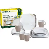 Brunner Melamine Schotelset 2 stuks, bruin/wit 2023 Kook- en serviessets