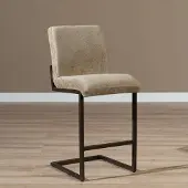 Livin24 Velvet barkruk Lio taupe 70 cm