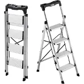 Vevor 4-treden opvouwbare ladder met antislip treden en comfortabele handgreep