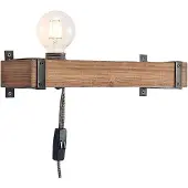 LINDBY Wandlampe , Sverina, Hout, Woonkamer, Hout, Landhuis / Rustiek