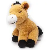 Nature Planet Pluche dieren knuffels Paard van 23 cm - Knuffel boederijdieren