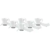 Villeroy & Boch Espressotassen mit Unterteller NewWave Caffè 80 ml Set van 6
