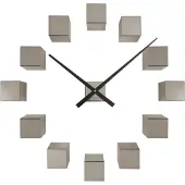 Karlsson wandklok diy cubic metallic metallic dark grey- Ø40cm
