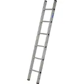 Krause Sibilo enkele ladder, 1-delig, 6 sporten, tot 150 kg, voetdoppen, B 360 x D 60 x H 1850 mm, aluminium