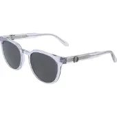Ferragamo Zonnebril - - SF2059SE - Kunststof montuur - Transparant grijs - Ronde vorm