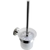 Kwc AR toiletborstelhouder, MEDIUS, edelstaal, 115x340x140 mm, AP, verchroomd, inclusief borstel en beker