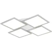 LUCANDE Plafondlamp , Ilira, dimbare, Metallic, Keuken, Aluminium, Modern