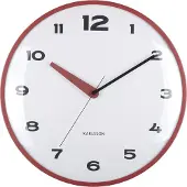Karlsson wandklok brisk dome rode oker- Ø40cm