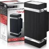 MasterLed Wandlamp Hana GU10 vierkant zwart