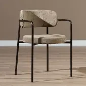 Livin24 Velvet eetkamerstoel Gio taupe