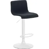 CLP Hover Barkruk - Stof wit/zwart