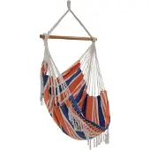 VIVERE Braziliaanse hangstoel Kleur: wit/blauw/oranje