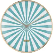 Karlsson wandklok candy swirl dome turquoise blue & white- Ø40cm