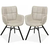 MX Sofa Eetkamerstoel Marcon - Sand (set van 2 stuks)