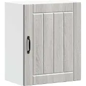 vidaXL Keukenwandkasten 2 st Lucca grijs sonoma bewerkt hout