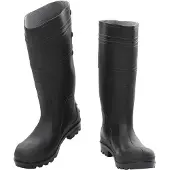 vidaXL Regenlaarzen maat 38 PVC zwart
