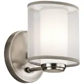 Kichler LED Wandlamp Saldana | 3W 3000K 300Lm 830 | Dimbaar | Classic Pewter