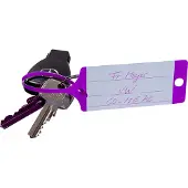 Eichner FIX Kunststof Sleutellabels - Paars - 100 stuks
