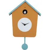 Karlsson wandklok cuckoo light ochre yellow & misty blue