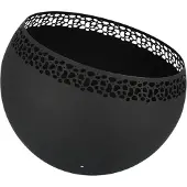 Esschert Design vuurplaats bolvormig spikkels zwart