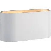 Spectrum Wandleuchte Squalla Weiß matt & Gold IP20 Up & Down Aluminium G9 ohne Leuchtmittel
