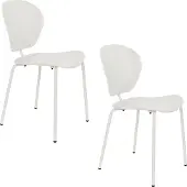 Zuiver The Ocean Chair Eetkamerstoelen Coconut Milk - Set van 2