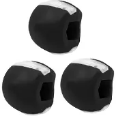 INF Jawline trainer kaaktrainer siliconen Zwart 3 Pack