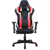 Vdd Gamestoel Tornado bureaustoel - ergonomisch verstelbaar - racing gaming stoel - zwart rood