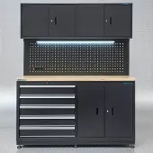 Datona Werkbank garage 160 cm - Zwart