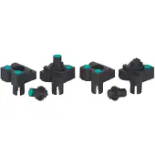 Wolfcraft Spanbekken | Met lakpunten | 4 stuks - 6166000