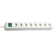 Brennenstuhl Stekkerdoos Eco-line 8-voudig Wit 3 Meter